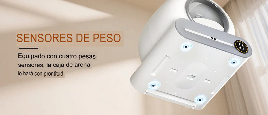 Arenero Inteligente Autolimpiable Ti Pro: Higiene Total y Control por App (65L)