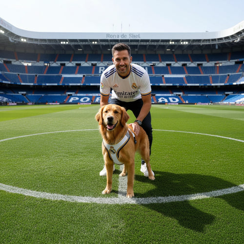 Arnés Reversible Oficial Real Madrid CF - Edición Especial para Perros Pequeños