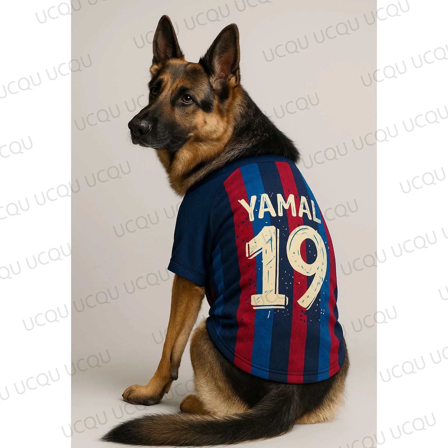 Camiseta Yamal #19 "Graffiti Edition": Jersey Urbano y Transpirable para Perros