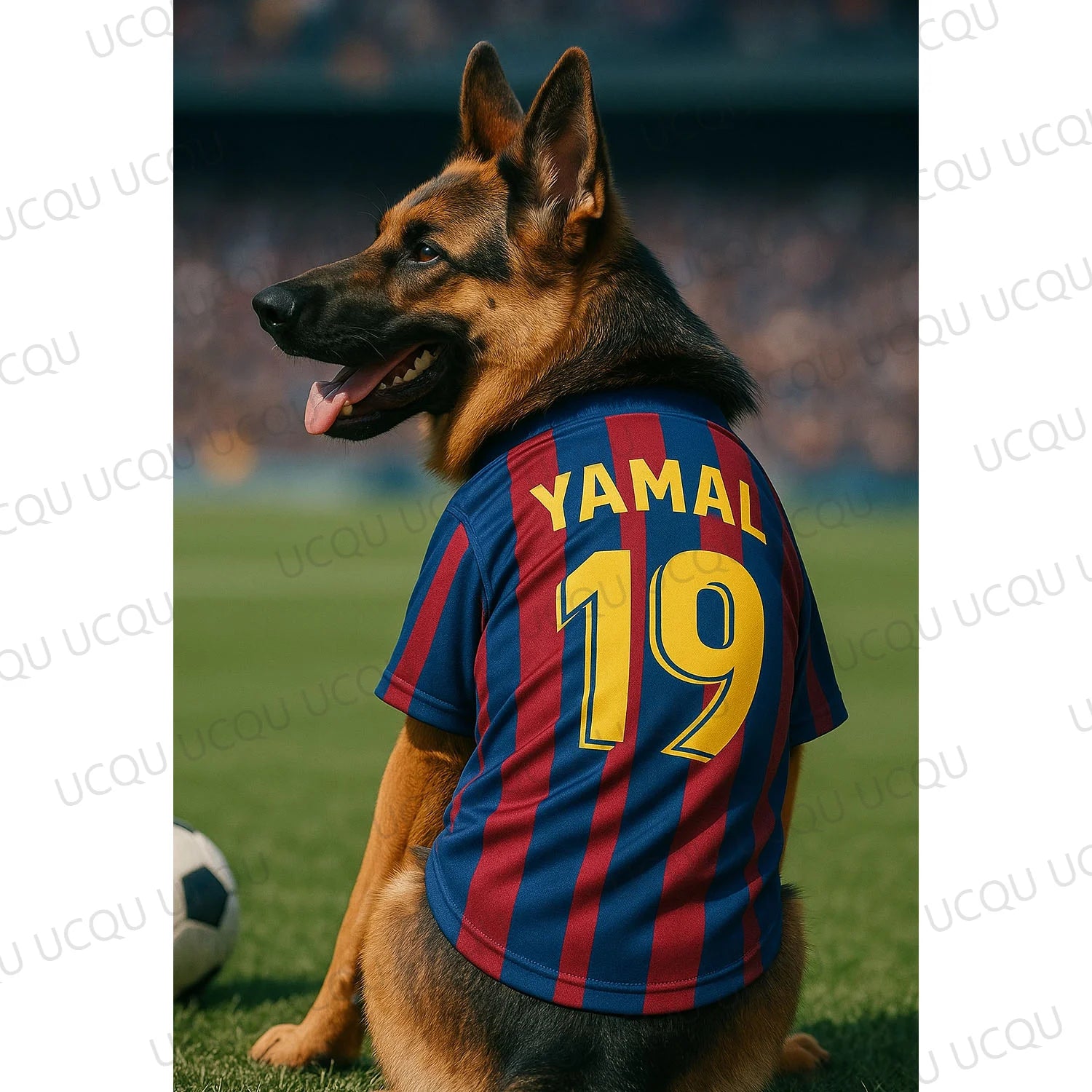 Camiseta Yamal #19 "Graffiti Edition": Jersey Urbano y Transpirable para Perros
