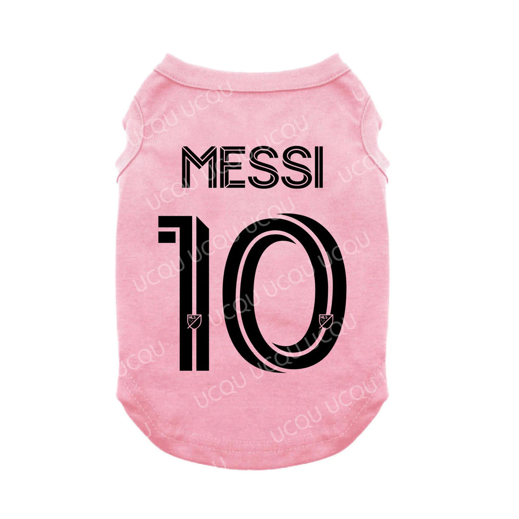 Camiseta Messi #10 para Perros: El Jersey del Campeón (Malla Transpirable)