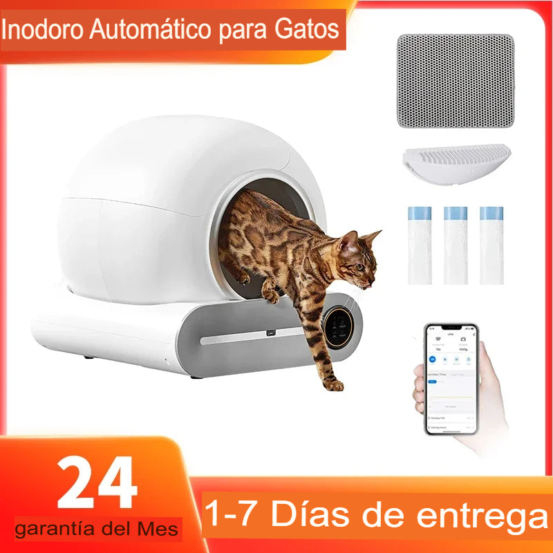 Arenero Inteligente Autolimpiable Ti Pro: Higiene Total y Control por App (65L)